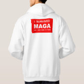 Ich überlebte MAGA Hoodie (Rückseite)