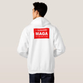 Ich überlebte MAGA Hoodie (Schwarz voll)