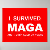 Ich überlebte MAGA  Poster (Vorne)