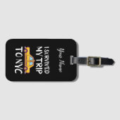 Ich überlebte meine Reise zum NYC Gepäckanhänger (Vorderseite (Horizontal))