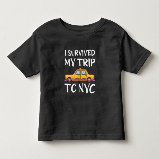 Ich überlebte meine Reise zum NYC Kleinkind T-shirt (Vorderseite)