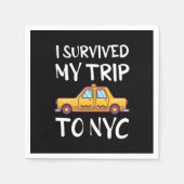 Ich überlebte meine Reise zum NYC Serviette (Vorderseite)