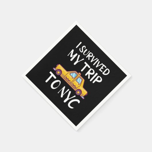 Ich überlebte meine Reise zum NYC Serviette (Ecke)