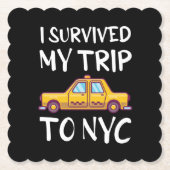 Ich überlebte meine Reise zum NYC Untersetzer (Vorderseite)