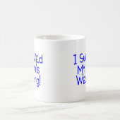 Ich überlebte meine Söhne, die Blau Wedding sind Kaffeetasse (Mittel)