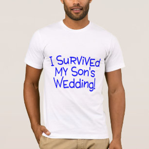 Ich überlebte meine Söhne Hochzeitblau T-Shirt