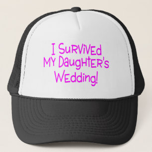 Ich überlebte meine Töchter, die Rosa Wedding sind Truckerkappe