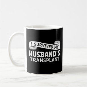 Ich überlebte meinen Transplantatempfänger Ribbon Kaffeetasse