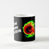 "Ich überlebte Michael 2018" u. Hurrikan-Radar Kaffeetasse (Mittel)