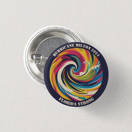 Ich überlebte Milton Hurrikan Florida stark Button (Vorne & Hinten)