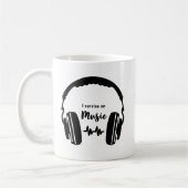 Ich überlebte Musik Kaffeetasse (Links)