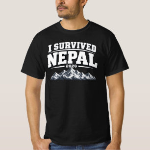 Ich überlebte Nepal 2026 Australischer Reisender T-Shirt