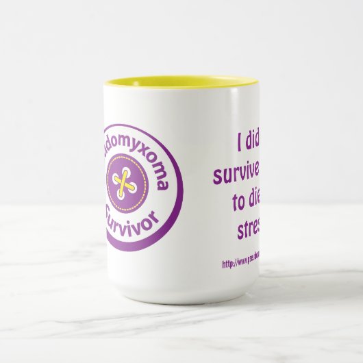 Ich überlebte nicht PMP… Wecker-Tasse Tasse (Zentrum)