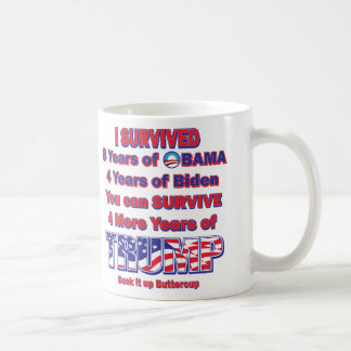 Ich überlebte Obama und Biden Kaffeetasse
