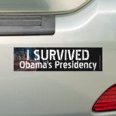 Ich überlebte Obamas Präsidentschaft Funny Conserv Autoaufkleber (Auf Auto)