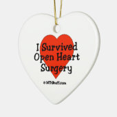 Ich überlebte offene Herz-Operation Keramik Ornament (Links)