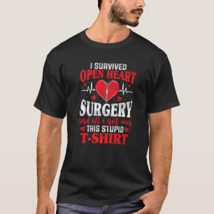 Ich überlebte Open Heart Operation Umgehung Operat T-Shirt