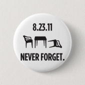 Ich überlebte Ostküsten-Erdbeben Button (Vorderseite)