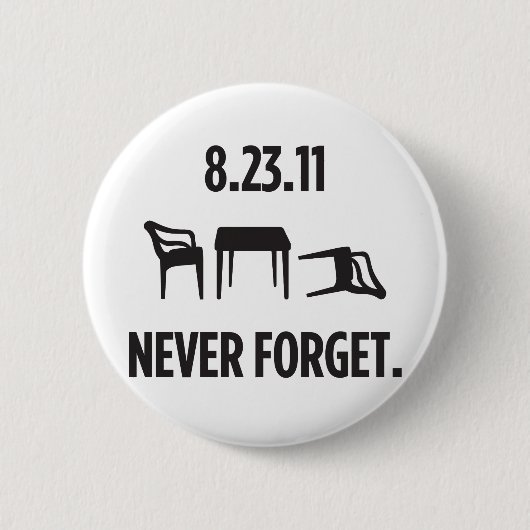 Ich überlebte Ostküsten-Erdbeben Button (Vorderseite)