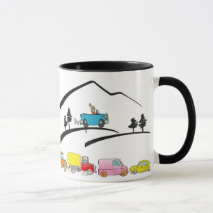 Ich überlebte PARKEN auf AUSBLICK-BERG Tasse