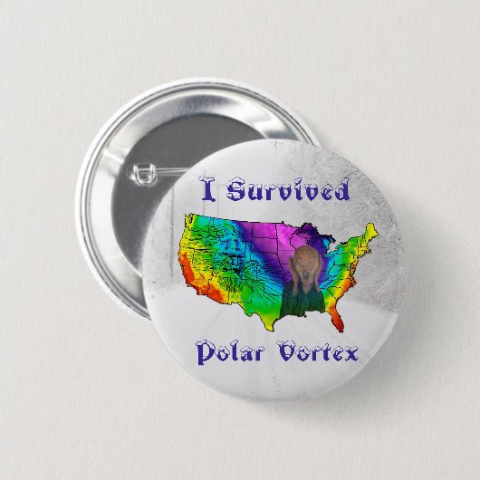 Ich überlebte Polar Vortex Button (Vorne & Hinten)