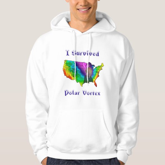 Ich überlebte Polar Vortex Hoodie (Vorderseite)