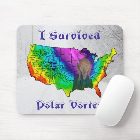 Ich überlebte Polar Vortex Mousepad (Mit Mouse)