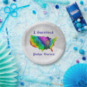 Ich überlebte Polar Vortex Pappteller (Party)