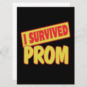 ICH ÜBERLEBTE PROM EINLADUNG (Vorne/Hinten)