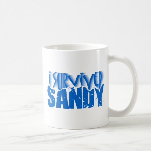ich überlebte SANDY Kaffeetasse (Rechts)