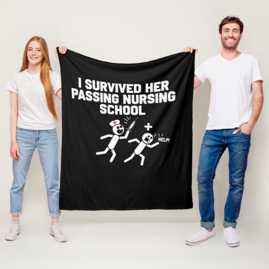 Ich überlebte sie bei der Krankenschwester der Kra Fleecedecke (Beispiel)