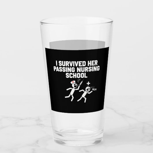 Ich überlebte sie bei der Krankenschwester der Kra Glas (Vorderseite)