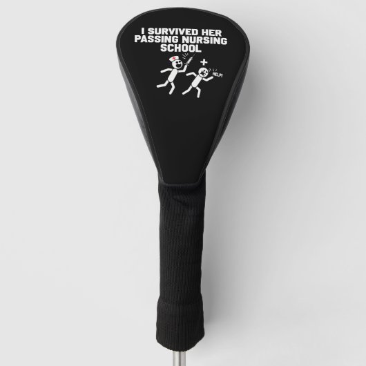 Ich überlebte sie bei der Krankenschwester der Kra Golf Headcover (Vorderseite)