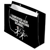 Ich überlebte sie bei der Krankenschwester der Kra Große Geschenktüte (Vorderseite Schrägansicht)