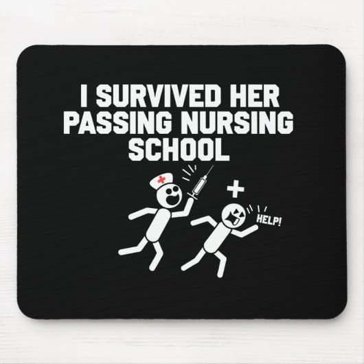 Ich überlebte sie bei der Krankenschwester der Kra Mousepad (Vorne)