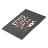 Ich überlebte sie mit der Krankenpflege. Notizblock (angewinkelt)