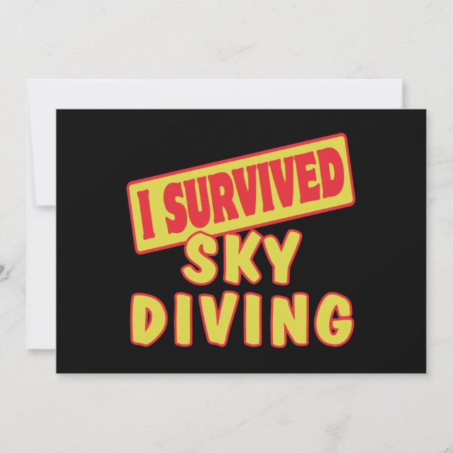ICH ÜBERLEBTE SKYDIVING (Vorderseite)
