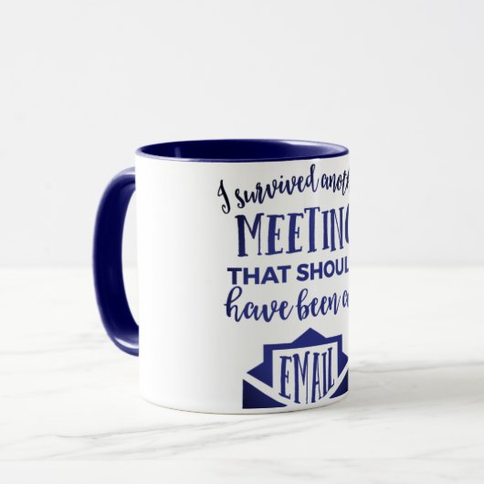 Ich überlebte... tasse (Vorderseite Links)