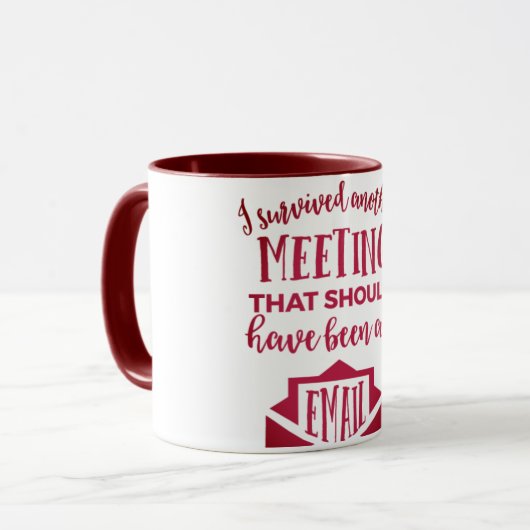 Ich überlebte... tasse (Vorderseite Links)