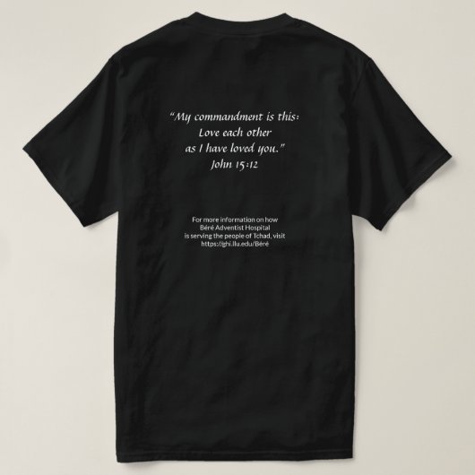 Ich überlebte Tchad-T - Shirt (Design Rückseite)