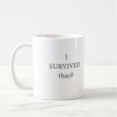Ich überlebte thac0 kaffeetasse (Links)