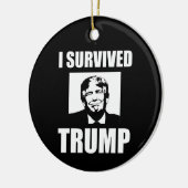 Ich überlebte Trump 2020 Wahl Anti-Trump Keramik Ornament (Links)