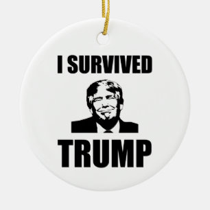 Ich überlebte Trump 2020 Wahl Anti-Trump Keramik Ornament