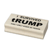 Ich überlebte tRUMP Gummistempel (Stempel)