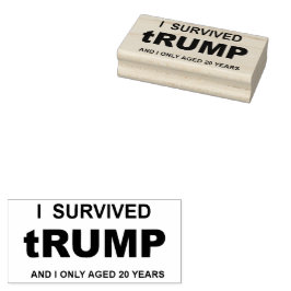 Ich überlebte tRUMP Gummistempel