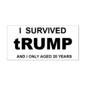 Ich überlebte tRUMP Gummistempel (Prägung)