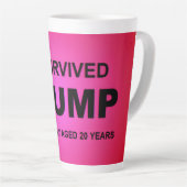 Ich überlebte tRUMP Milchtasse (Rechte Ecke)