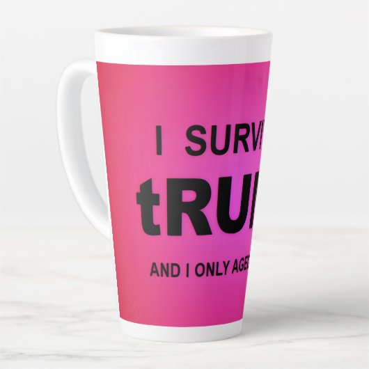 Ich überlebte tRUMP Milchtasse (Linke Ecke)