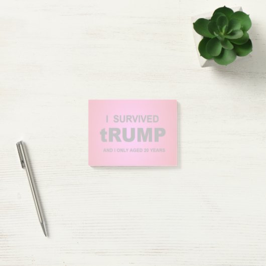 Ich überlebte tRUMP Post-it Klebezettel (Büro)