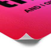 Ich überlebte tRUMP Poster (Ecke)